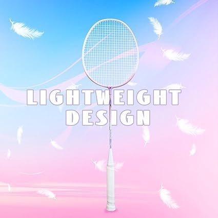 61e8HLwsMGL._AC_SX425_.jpg Badminton Rackets Set with 3 Shuttlecocks Lightweight Badminton Set of 2 for Outdoor Backyard Games Lightweight Badminton Racquets for Kids Adults Beginners
