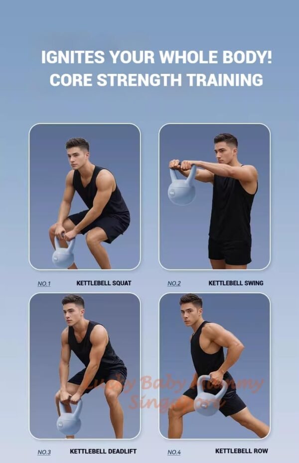 Non-Slip Kettlebell with Comfortable Grip