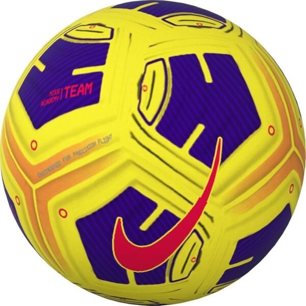 NIKE CU8047720 Academy Recreational Soccer Ball Unisex YellowViolet Size 4