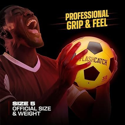 71hcr0GJPrL._AC_SX425_.jpg Light Up Soccer Ball Glow in The Dark NO 5 Sports Gear