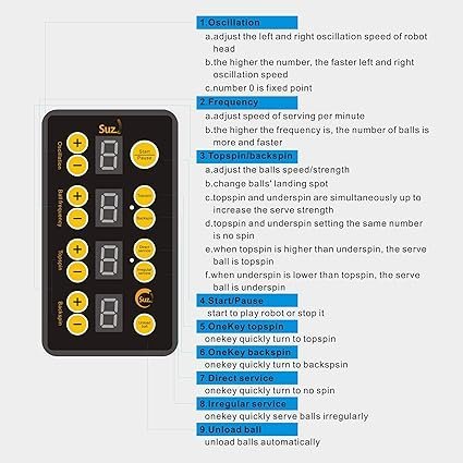 81niOoKV3bL._AC_SX425_.jpg Suz Table Tennis Robot with Net Ping Pong Ball Machine S201 Automatic Table Tennis Machine