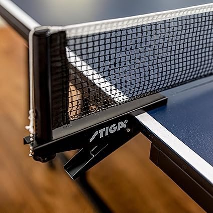 9123rhepYL._AC_SX425_.jpg STIGA Premium Clipper 72 Regulation Table Tennis Net and Post Sets Easy Set Up and Spring Activated Clip ping Pong net Set